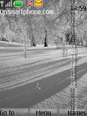 Blackly white the winter Theme-Screenshot