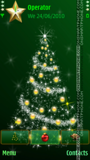 Green xmas tree theme screenshot