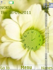 Capture d'écran White chrysanthemum thème