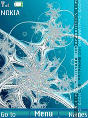 Snowflakes tema screenshot