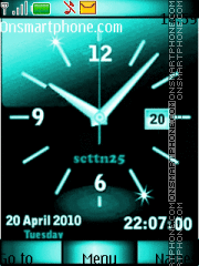 Clock es el tema de pantalla