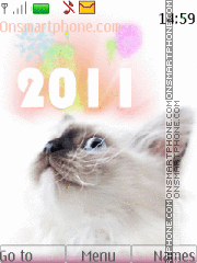 Cats New Year es el tema de pantalla
