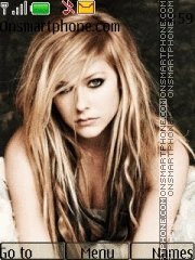 Скриншот темы Avril Lavigne Goodbye Lullaby