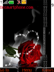 Animated Rose and Heart theme screenshot