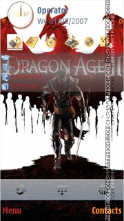 Capture d'écran Dragon age 2 thème