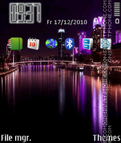 City Neon tema screenshot