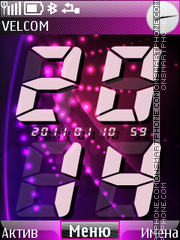 Digital clock tema screenshot