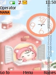 Cute Clock tema screenshot