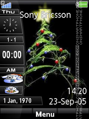 Christmas Slide Bar tema screenshot