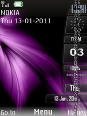 Neon siren tema screenshot