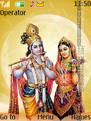 Radha Krishna tema screenshot