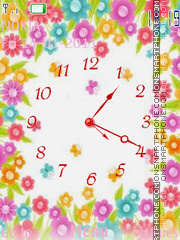 Colorfull Clock tema screenshot