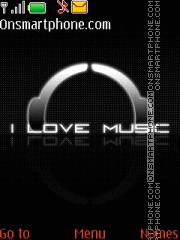 I Love Music theme screenshot