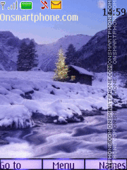 Capture d'écran Winter river thème