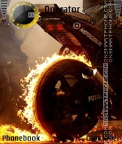 Скриншот темы Fire Bike