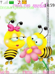 Loving bees theme screenshot