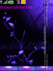 Lilac butterflies theme screenshot
