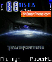 Transformers Movie 2007 tema screenshot