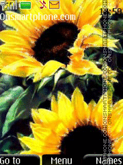 Sunflowers theme screenshot