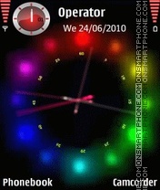 Glow Dot Clock theme screenshot