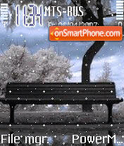 Capture d'écran Animated Beautiful Snow thème