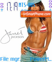 Скриншот темы Janet Jackson