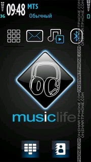 Music Life 01 theme screenshot