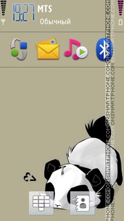 Sleepy Panda tema screenshot
