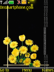 Yellow Flowers theme screenshot