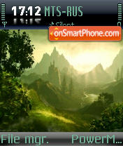 Castled Scenery theme screenshot