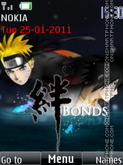 Naruto Sasuke Bonds tema screenshot