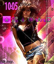 Dancer Girl theme screenshot