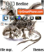Capture d'écran Dragon White thème