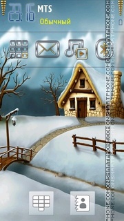 Скриншот темы Snow House 01