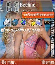 Capture d'écran Paris Hilton v13 thème