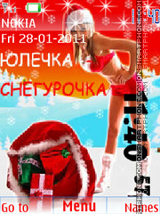 Capture d'écran Yulia - Snowgirl thème