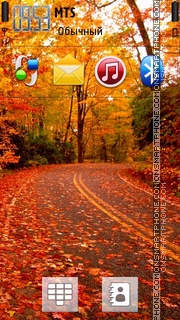 Fall Road tema screenshot