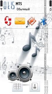 Music Speakars theme screenshot