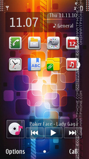 Colour Glow tema screenshot