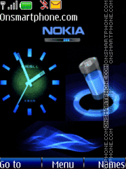 Nokia Battery Clock es el tema de pantalla