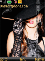 With cigarette Theme-Screenshot