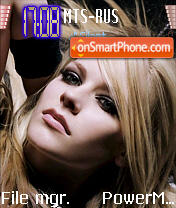 Скриншот темы Avril Lavigne 2