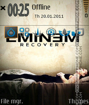 Eminem Recovery V1 theme screenshot