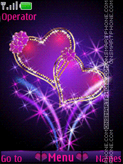 Purple valentine theme screenshot