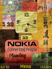 Nokia Dual Clock 02 Theme-Screenshot