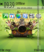 Audio Jungle theme screenshot