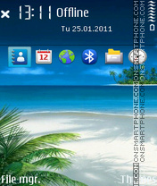 Beautiful Beach 03 theme screenshot