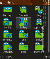 Capture d'écran Pacman Menu thème