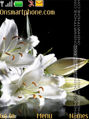 White lily theme screenshot