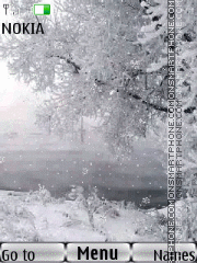 Winter bw fl animated tema screenshot